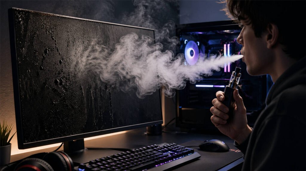 ¿Daña el vapeo la pantalla del ordenador? Datos esenciales que todo jugador de PC debe conocer