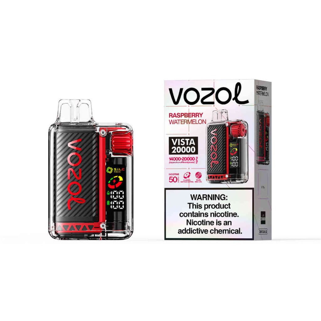afzonderlijk apparaat en detailhandeldoos voor vozol vista 20000 raspberry watermelon