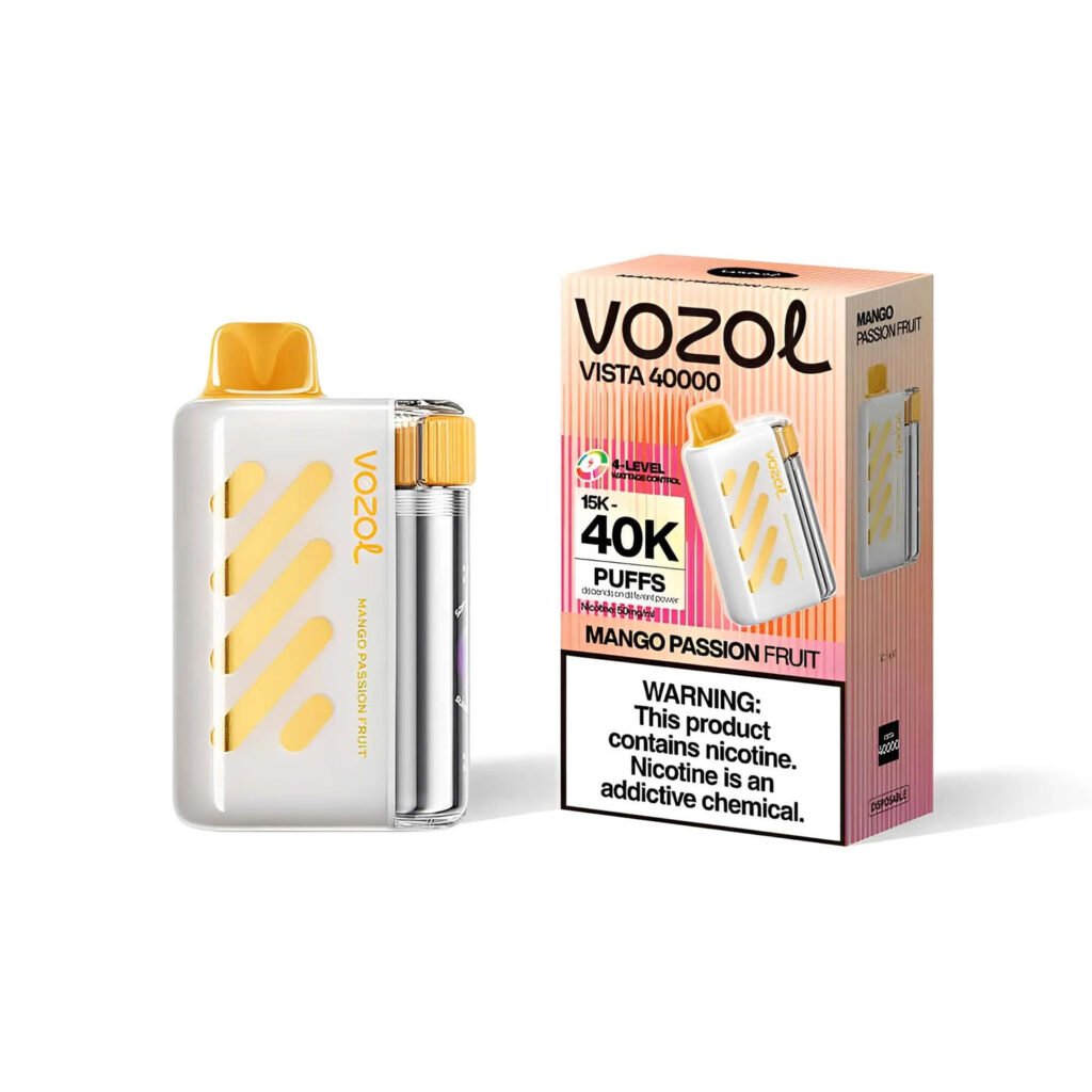 Einzelgerät und Verkaufsverpackung für vozol vista 40000 Mango-Passionsfrucht Einzelgerät und Verkaufsverpackung für vozol vista 40000 Mango-Passionsfrucht