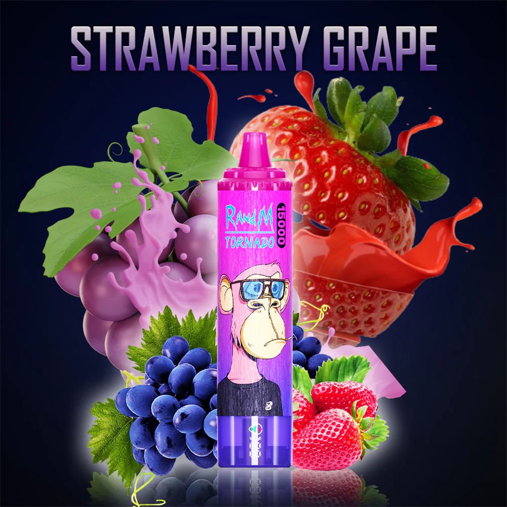 strawberry grape fumot randm tornado 15000