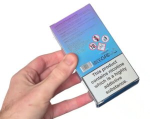 back view of the fumot eco 2in1 50k packaging box