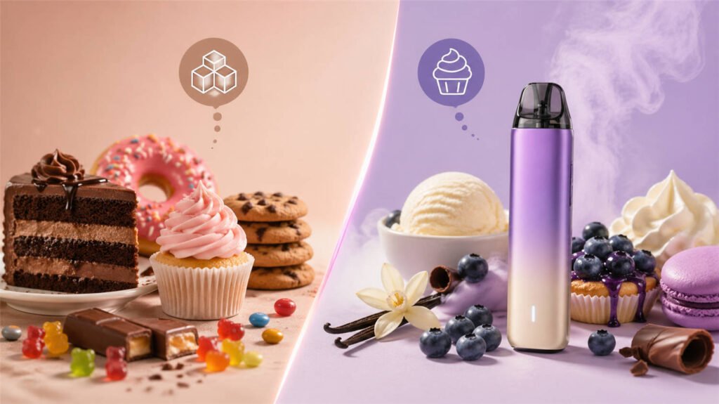 Vapes de postre: La mejor alternativa sin calorías a los dulces