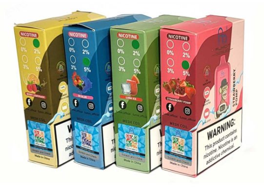 Fumot 12K Envase: Vitrina de 4 sabores Fumot 12K Envase: Vitrina de 4 sabores