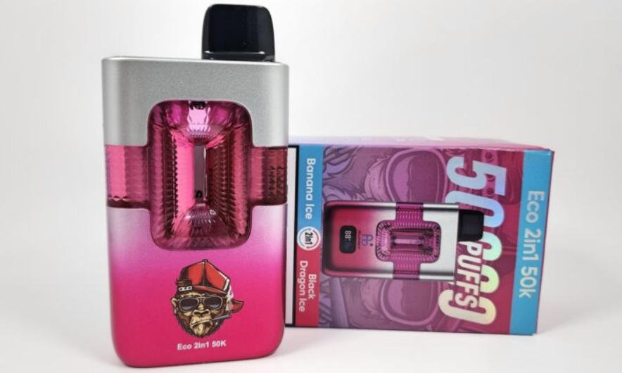 fumot eco 2in1 50k banana ice & black dragon ice and its packaging box