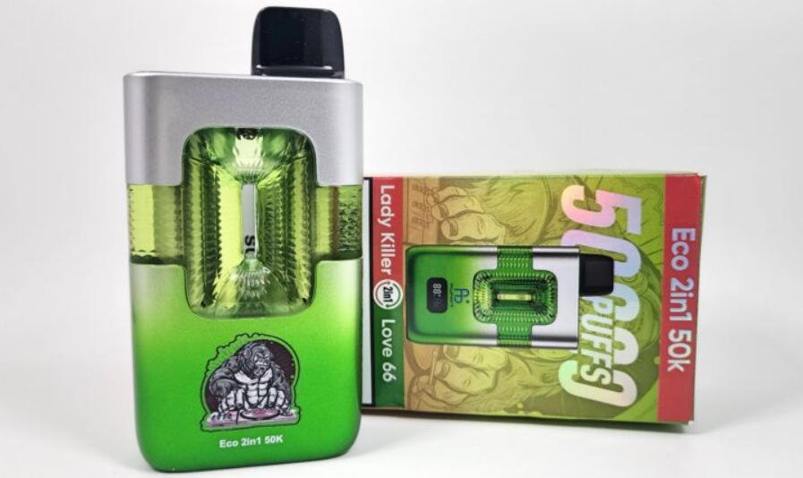 fumot eco 2in1 50k lady killer & love 66 and its packaging box fumot eco 2in1 50k lady killer & love 66 and its packaging box
