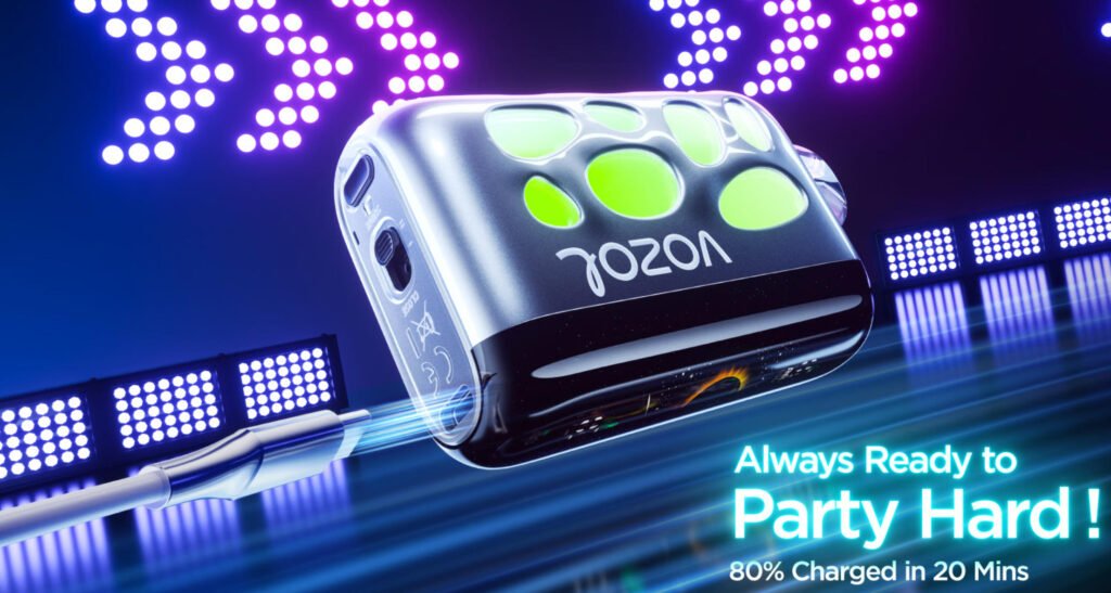 usb type c oplaadpoort van vozol rave 40000