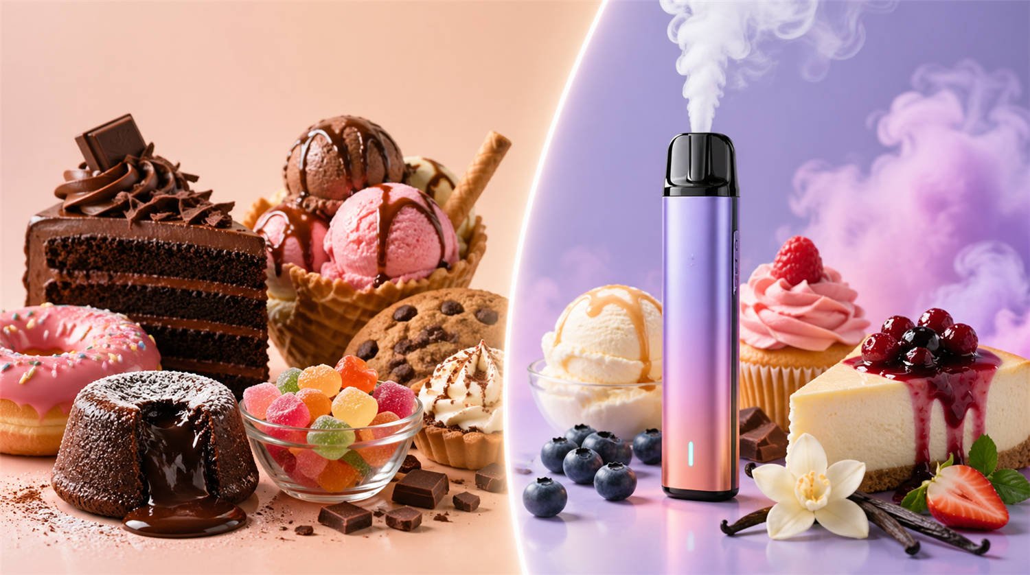 La alternativa al postre: Por qué los vapes con sabor a postre están superando a las golosinas con alto contenido en azúcar