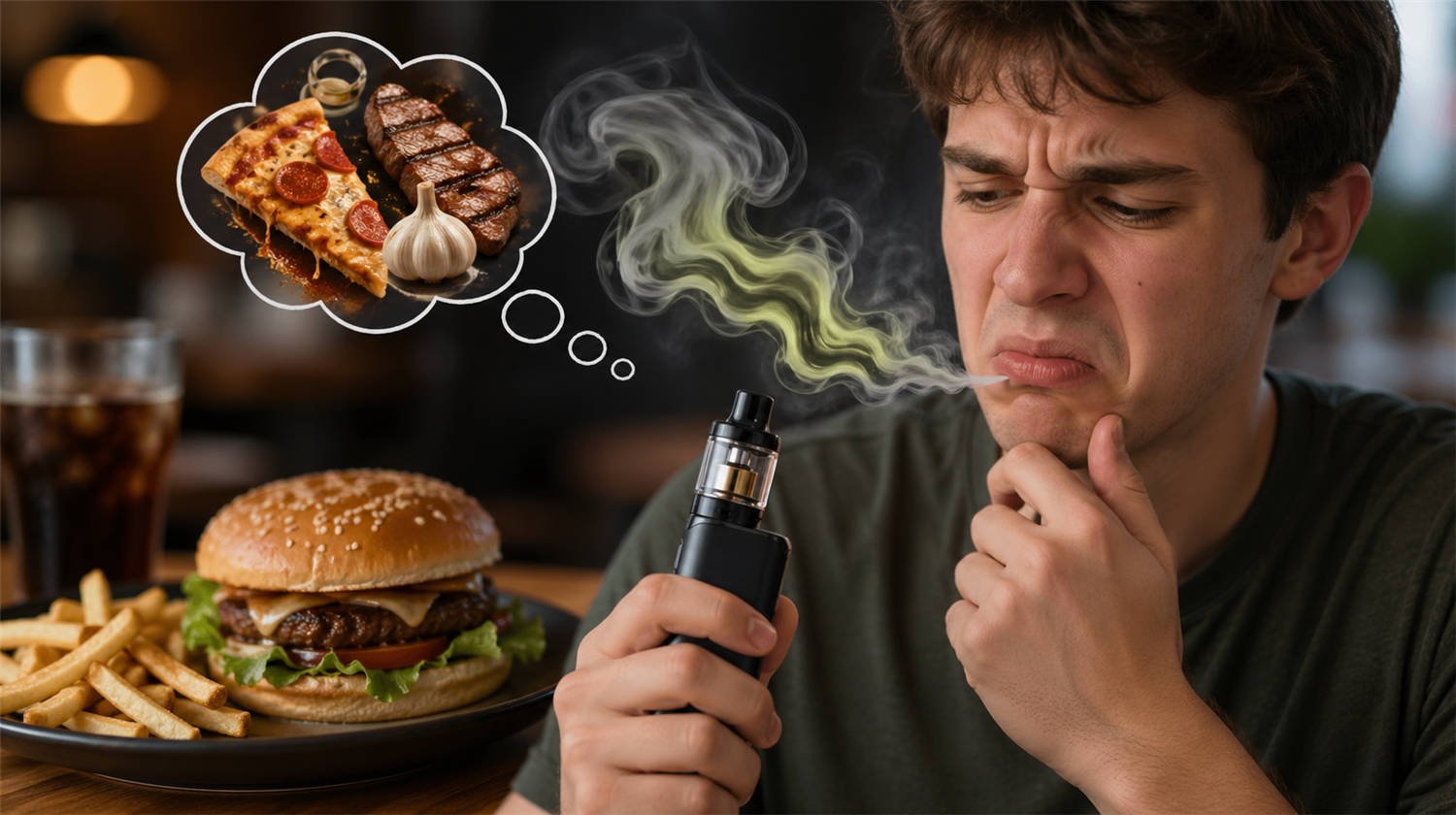 goût sucré dans la bouche cigarette électronique Pourquoi votre vape a un goût bizarre après avoir mangé : Guérir la langue  du vapoteur