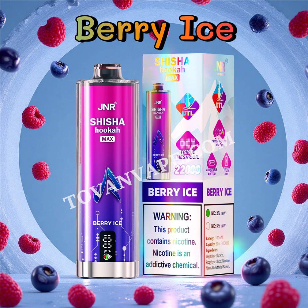 berry ice jnr shisha max 22000