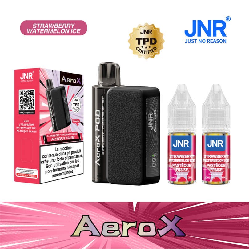 jnr aero x 32000 strawberry watermelon ice packaging design and device