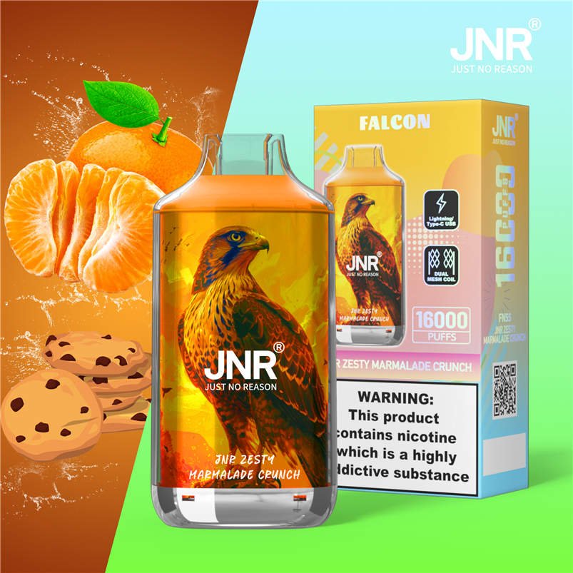 jnr falcon 16000 jnr mermelada zesty crunch y envase para la venta al por menor