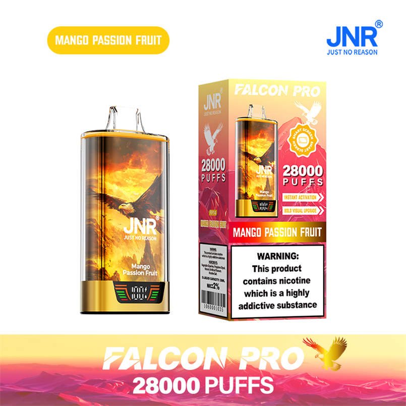 jnr falcon pro 28000 mango passion fruit with official retail box