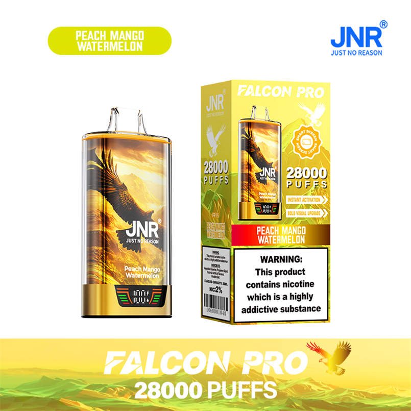 jnr falcon pro 28000 peach mango watermelon with official retail box