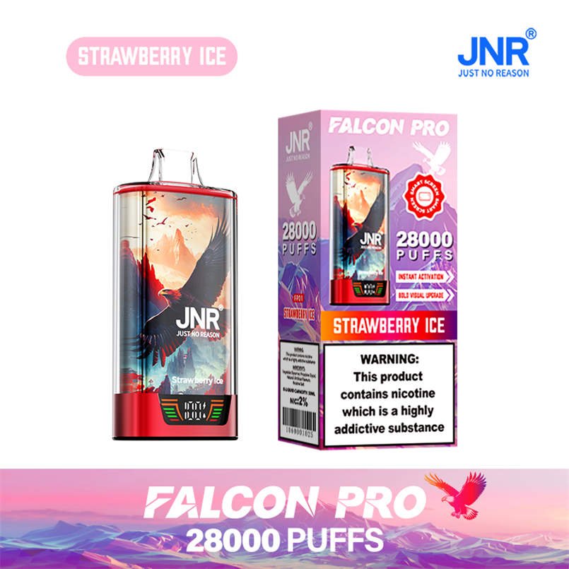 jnr falcon pro 28000 strawberry ice with official retail box jnr falcon pro 28000 strawberry ice with official retail box