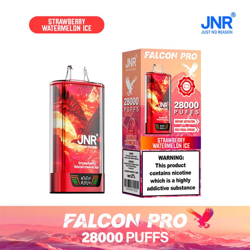 jnr falcon pro 28000 strawberry watermelon ice with official retail box