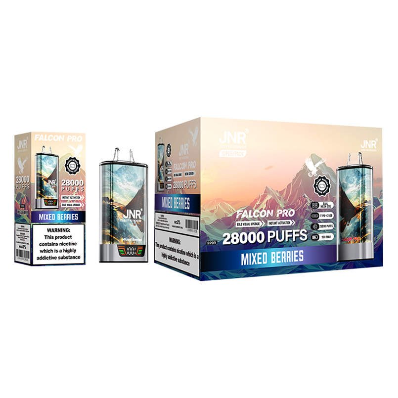 jnr falcon pro 28k mixed berries bulk wholesale packaging and outer box