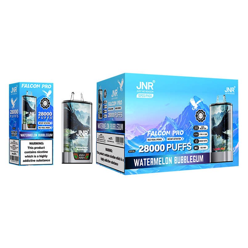 jnr falcon pro 28k watermelon bubblegum bulk wholesale packaging and outer box