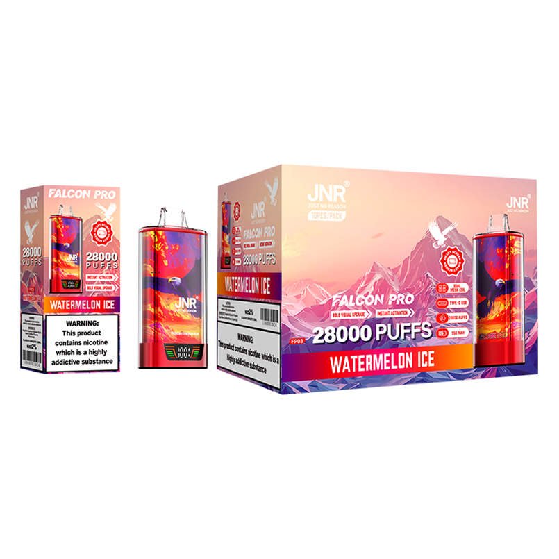jnr falcon pro 28k watermelon ice bulk wholesale packaging and outer box