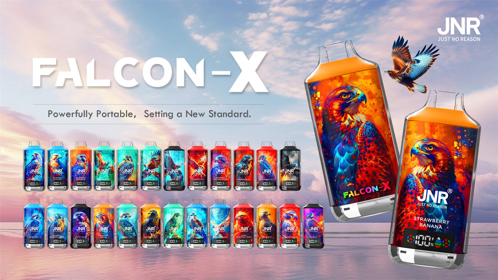 jnr falcon x 18000 25 flavors selection
