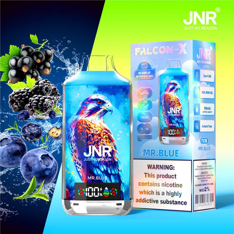 jnr falcon x 18000 mr blue and retail packaging