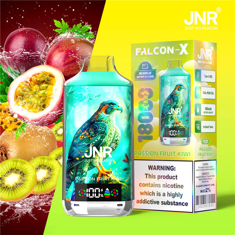 jnr falcon x 18000, passion fruit kiwi et emballages destinés à la vente au détail jnr falcon x 18000, passion fruit kiwi et emballages destinés à la vente au détail