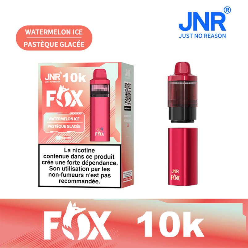 jnr fox 10000 watermelon ice device and original product box jnr fox 10000 watermelon ice device and original product box
