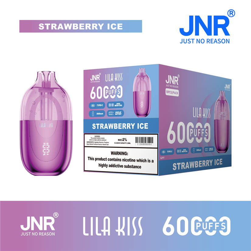 jnr lila kiss 60k strawberry ice Umkartonverpackung für den Großhandel