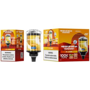 jnr mega shisha hookah 100000 mi amor and retail packaging and large outer box