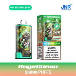 jnr ragegorilla 55000 kiwi watermelon ice single pack vape with paper box