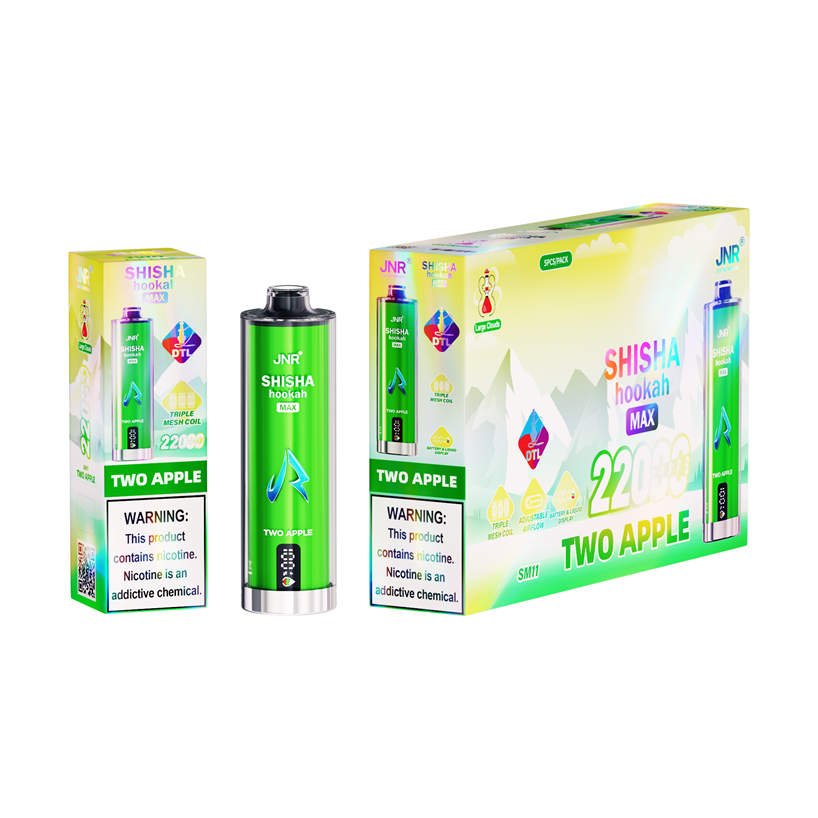 jnr shisha max 22k two apple stock items with large display box