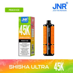 jnr shisha ultra 45k peach ice with retail packaging