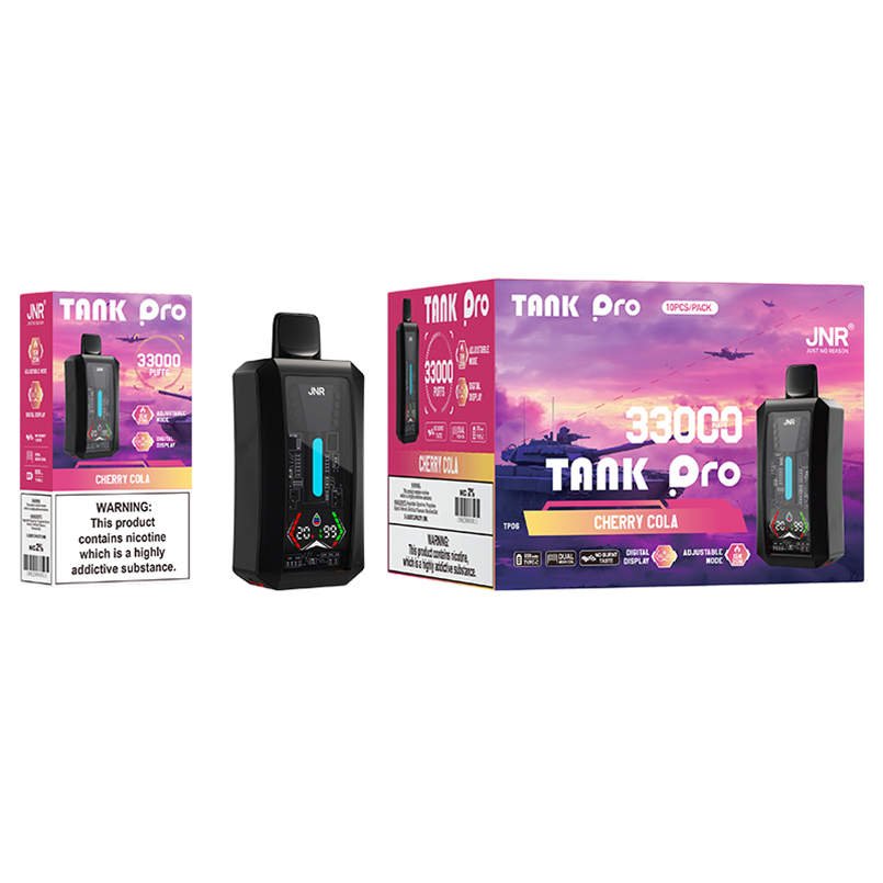 jnr tank pro 33k cherry cola master carton packaging for wholesale