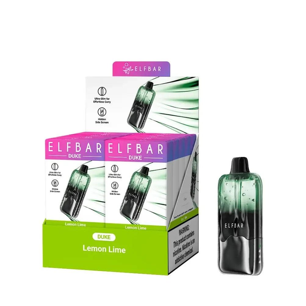 Großhandelsverpackung mit 10 Stück für die Modelle lemon lime und elf bar duke 30000