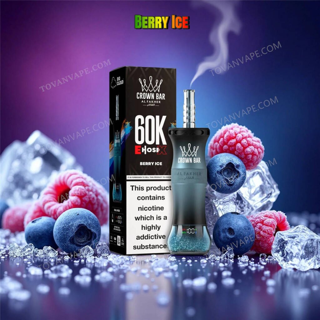 al fakher crown bar e hose x 60000 e berry ice circondati da mixed berries freschi e ghiaccio al fakher crown bar e hose x 60000 e berry ice circondati da mixed berries freschi e ghiaccio