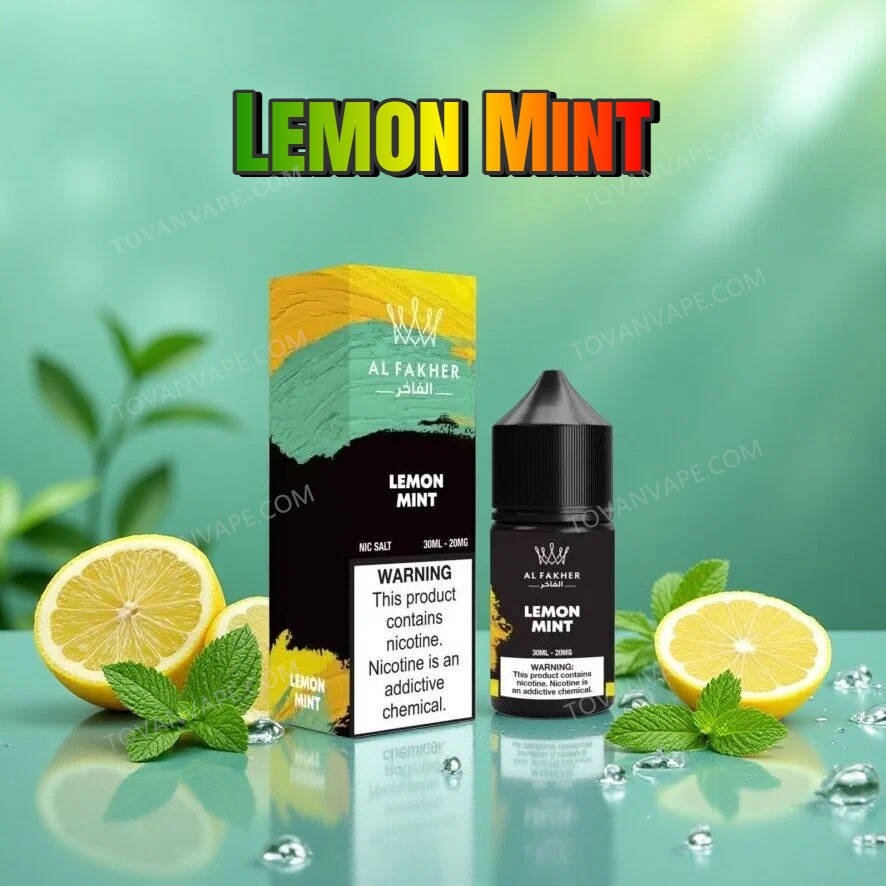 al fakher lemon mint flacone di e-liquid da 30 ml 3% tra limoni gialli freschi e foglie di menta