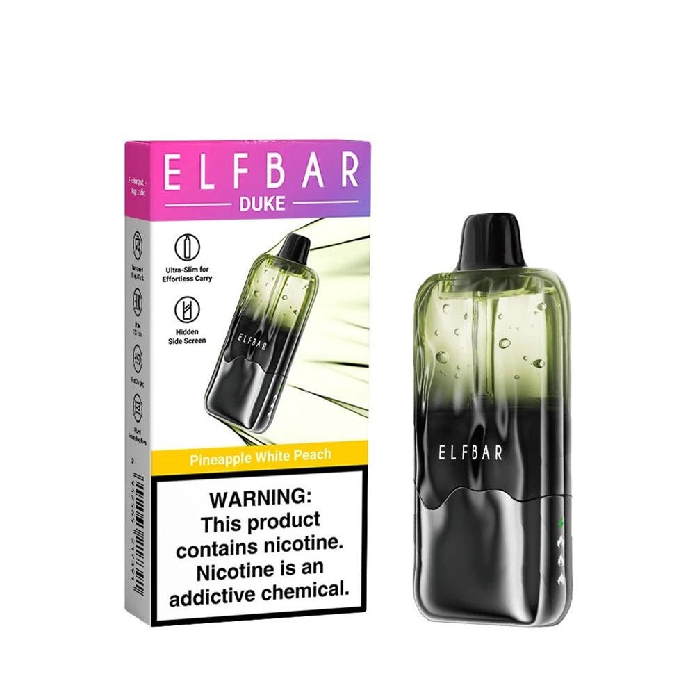 elf bar duke 30000 Gerät in den Farben „Ananas“ und „Weißer Pfirsich“ mit Einzelverpackung elf bar duke 30000 Gerät in den Farben „Ananas“ und „Weißer Pfirsich“ mit Einzelverpackung