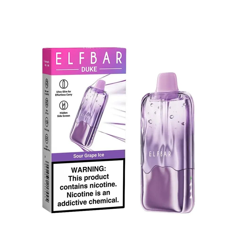 elf bar duke 30000 Sour grape ice Vape zusammen mit der Originalverpackung elf bar duke 30000 Sour grape ice Vape zusammen mit der Originalverpackung
