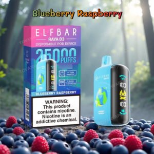 elf bar raya d3 25000 blueberry raspberry