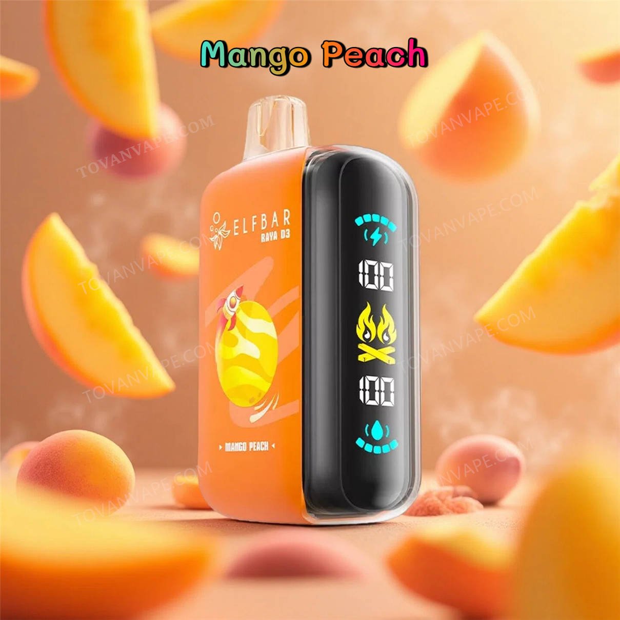 elf bar raya d3 25000 mango peach