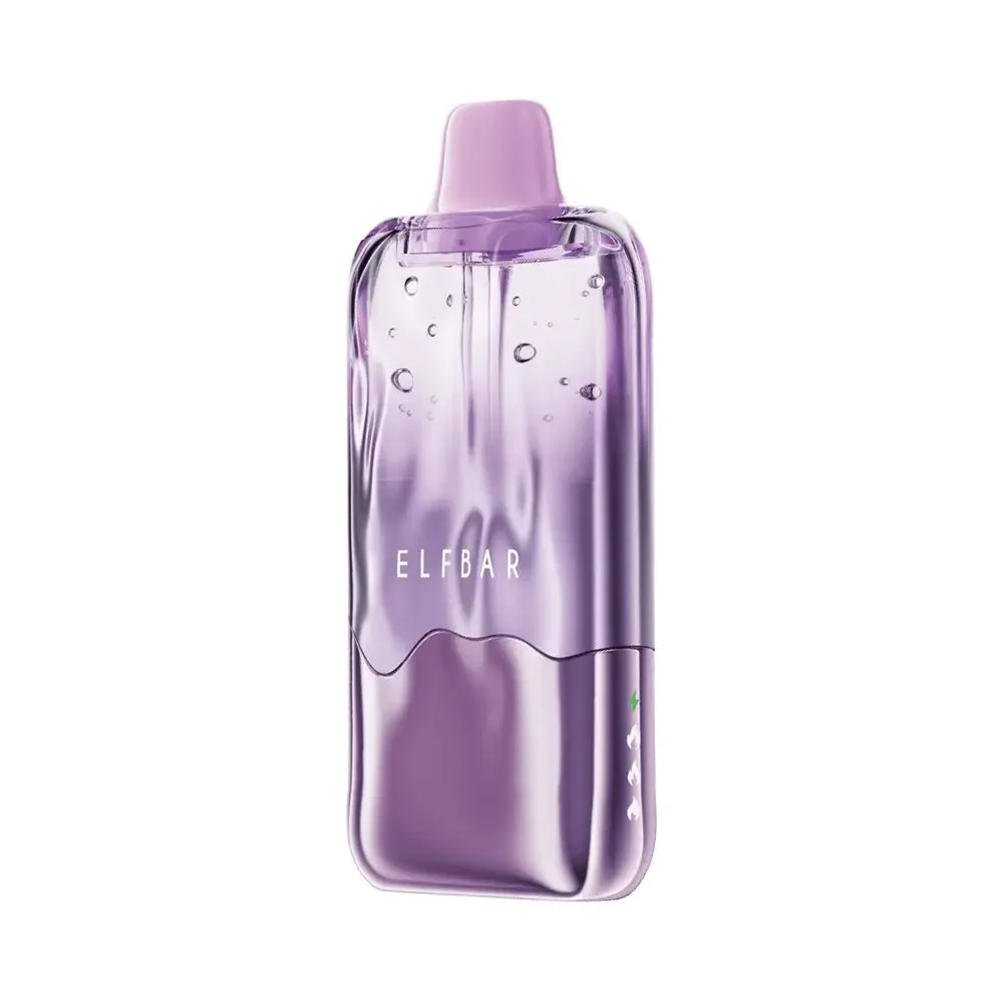 Vorderseite mit dem „elf bar duke 30000 Sour“ und dem „grape ice“ Einweg-Vape