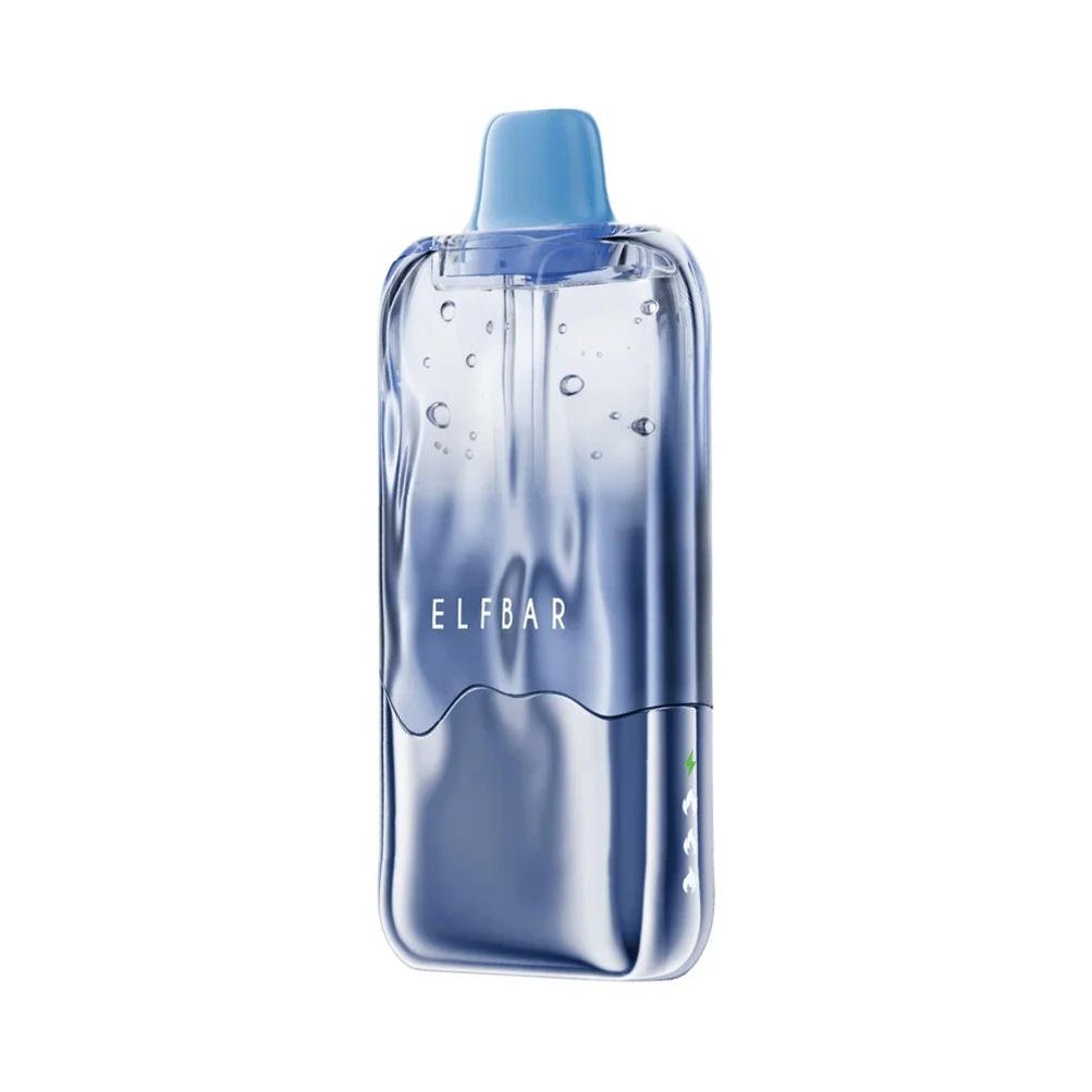 Vorderansicht des elf bar duke 30000 blue razz ice Vape