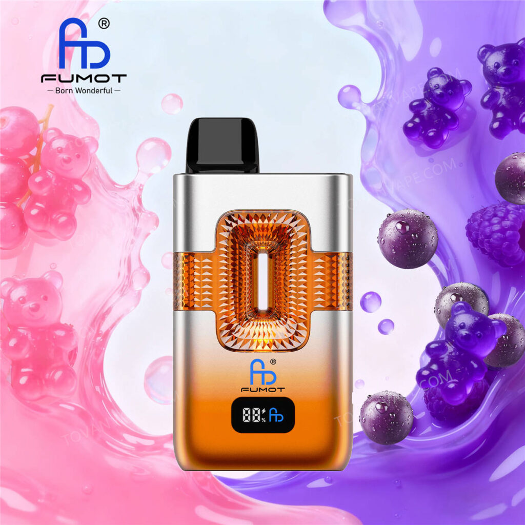 fumot eco 2in1 50k grape gummy bear strawberry gum mon ours