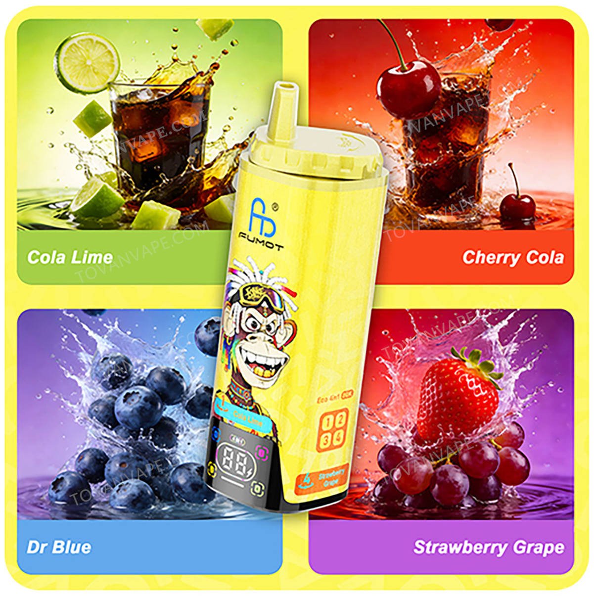 fumot eco 4in1 80k cola lime - cherry cola - dr blue - strawberry grape