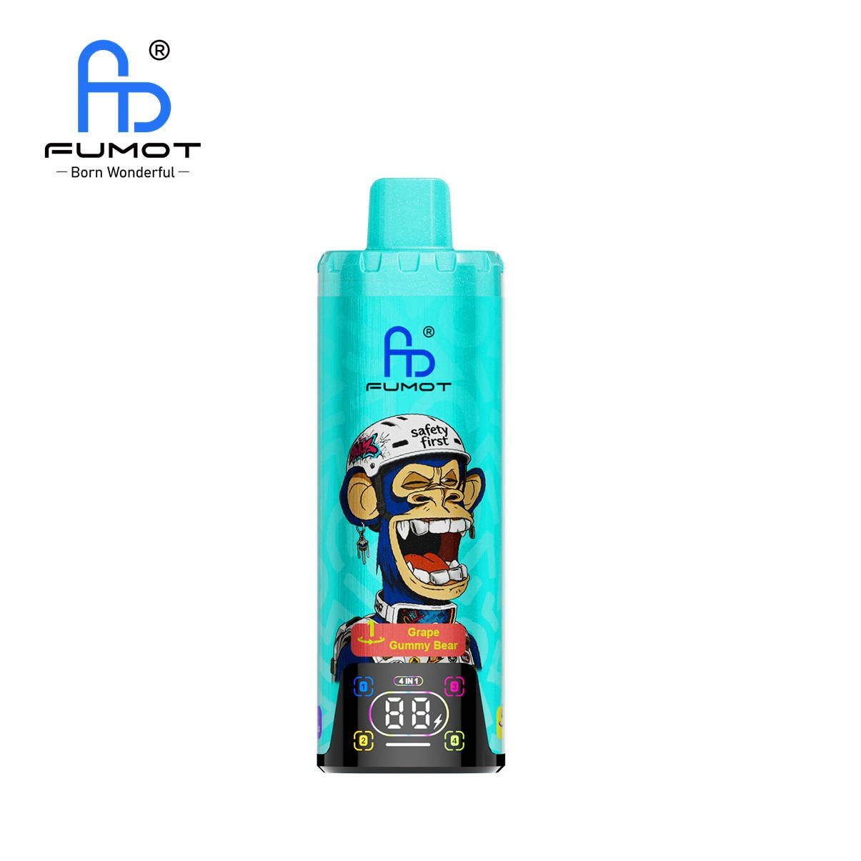 fumot eco 4in1 80k grape gummy bear - blueberry hubba bubba - watermelon bubblegum - skittles