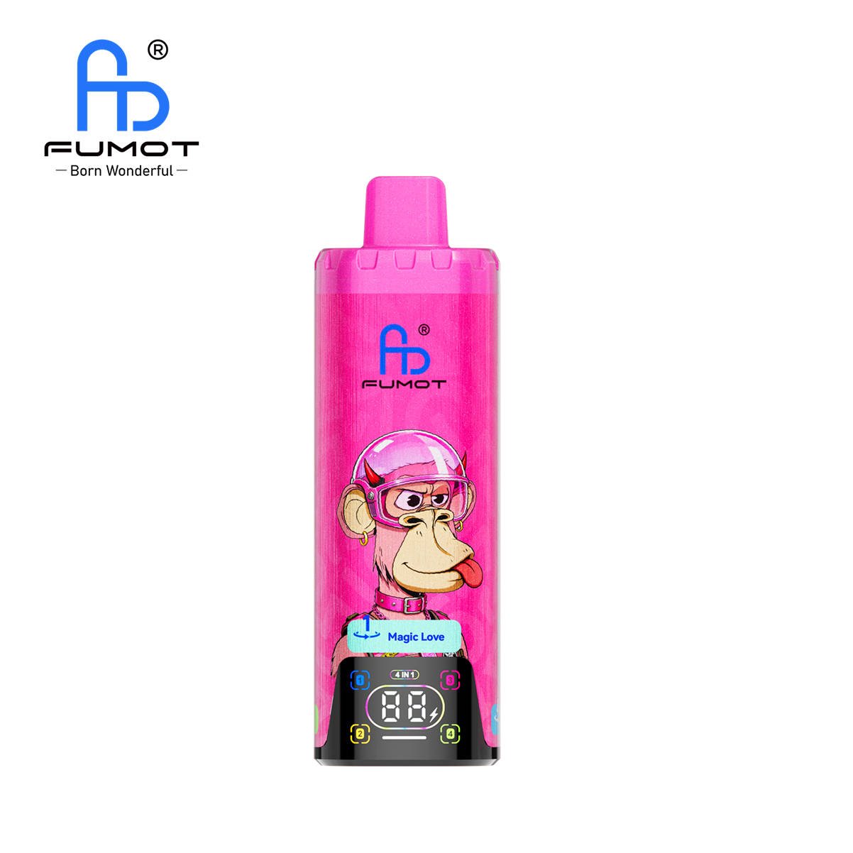 fumot eco 4in1 80k magic love - kiwi passion fruit guava - dragonfruit raspberry - lemon lime