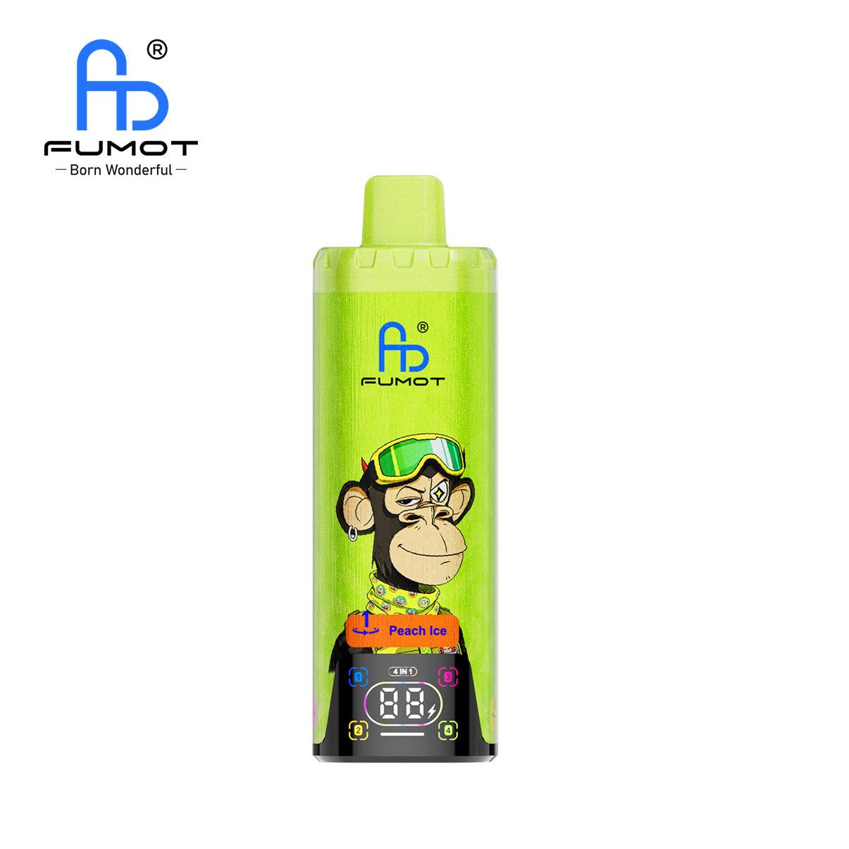 fumot eco 4in1 80k peach ice - mixed berries - lemon peach passionfruit - black ice dragonfruit strawberry