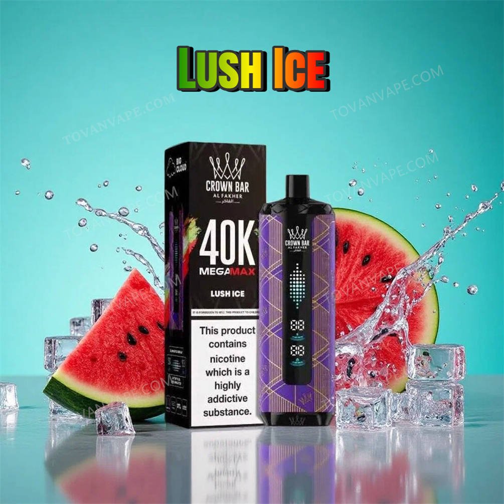 juicy watermelon slices surround the al fakher crown bar mega max 40k lush ice