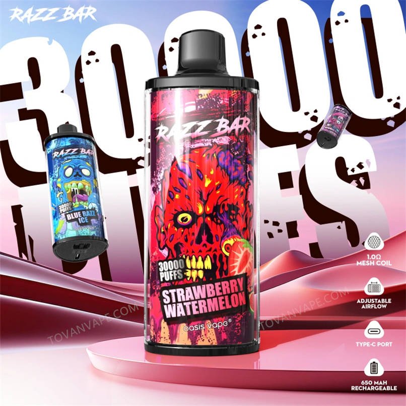promotional poster showcasing the design of the new razz bar 30000