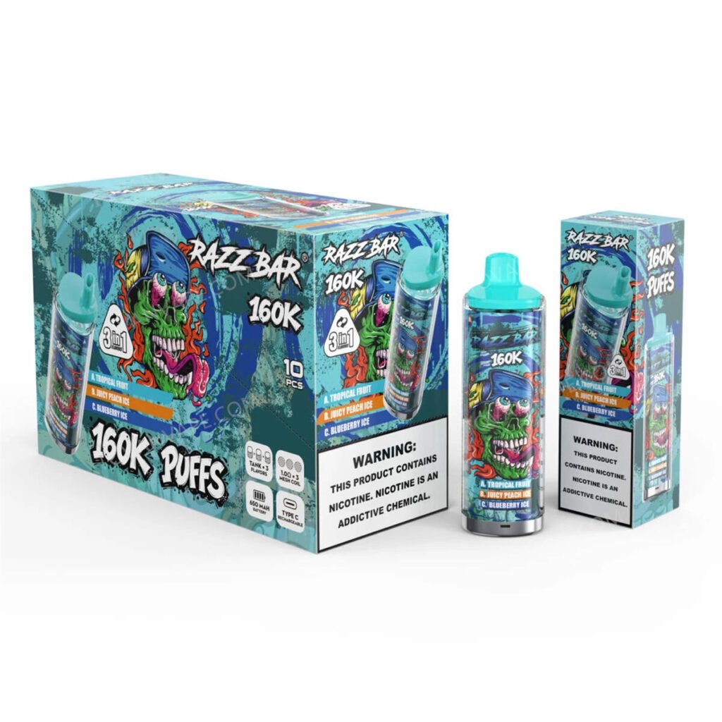 razz bar 160k tropical fruit - juicy peach ice - blueberry ice razz bar 160k tropical fruit - juicy peach ice - blueberry ice