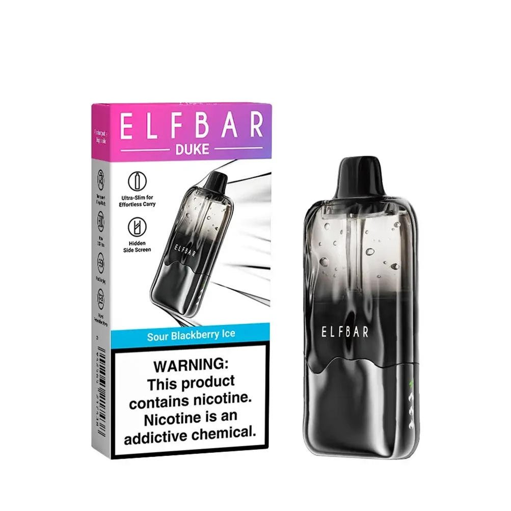 Einzelverpackung für den elf bar duke 30000 sour blackberry ice